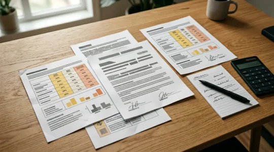 Analyse de documents financiers pour l'assurance crédit immobilier