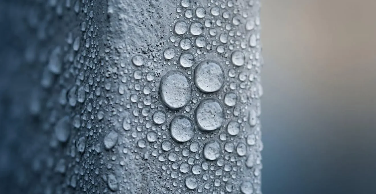 Visualisation du phénomène de condensation sur une surface froide illustrant le point de rosée dans l'habitat