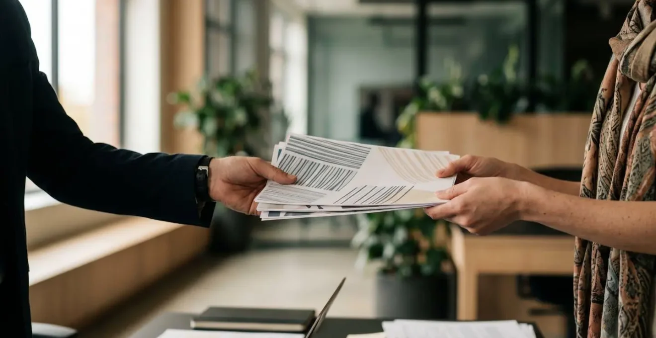 Illustration symbolisant la négociation avec la banque lors du premier rendez-vous pour imposer une délégation d'assurance