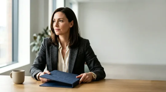 Négociation professionnelle autour d'une table pour une délégation d'assurance crédit immobilier