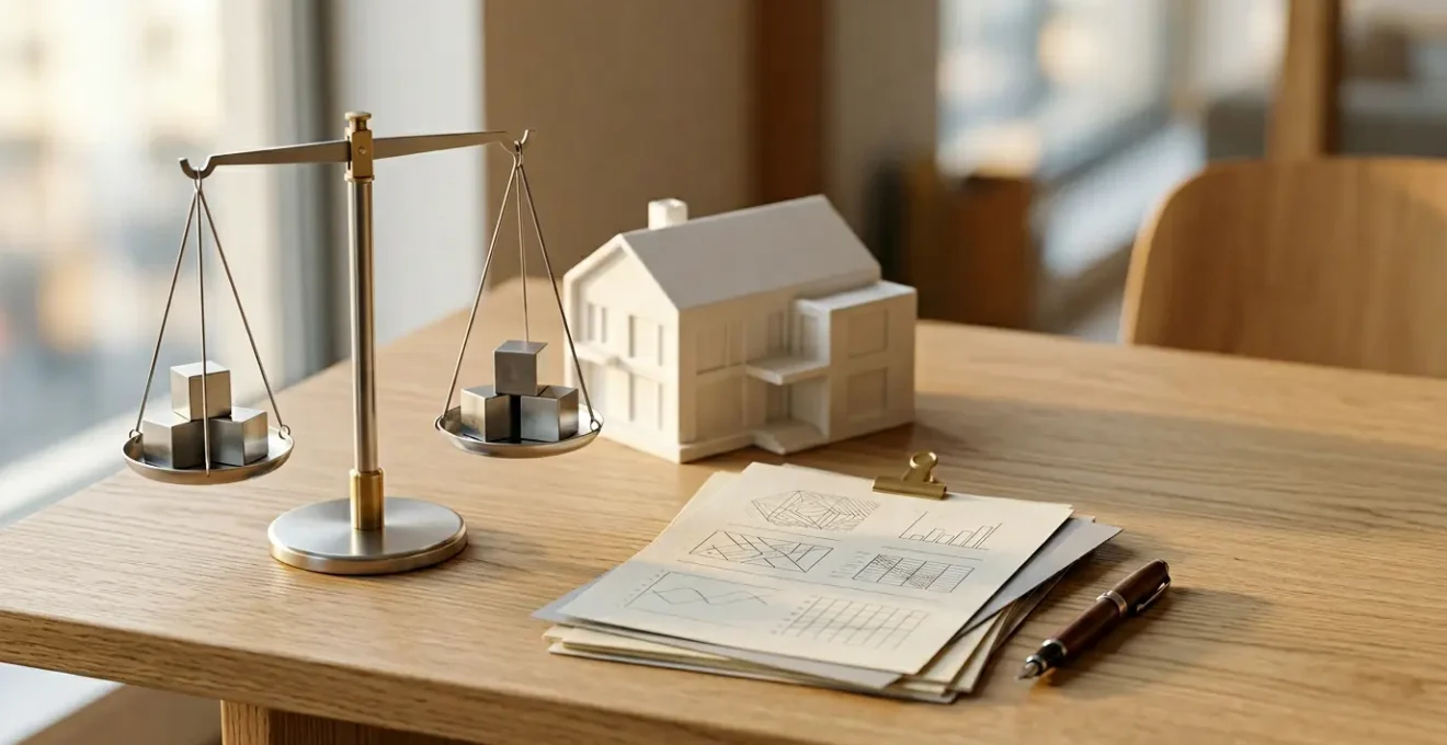 Scène symbolique d'optimisation financière pour l'accès au prêt à taux zéro