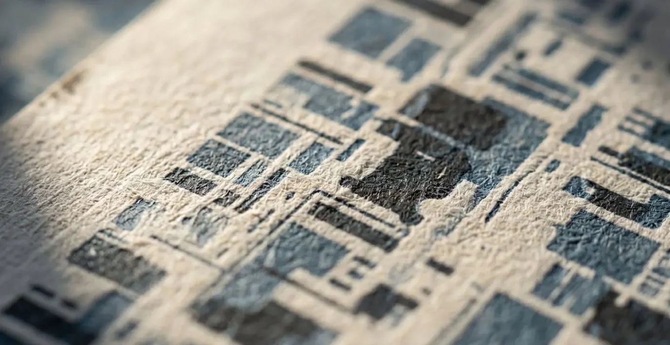 Gros plan macro sur les détails d'un formulaire numérique révélant la texture du papier