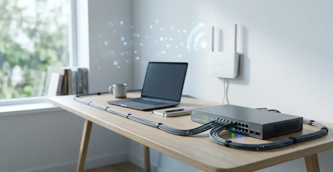 Architecture réseau domestique sécurisée avec segmentation VLAN pour objets connectés IoT