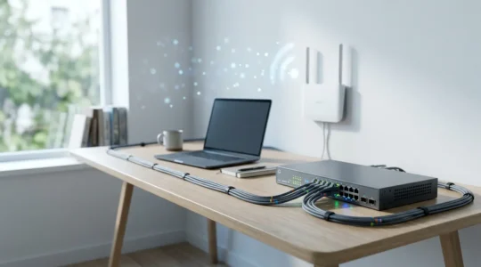 Architecture réseau domestique sécurisée avec segmentation VLAN pour objets connectés IoT