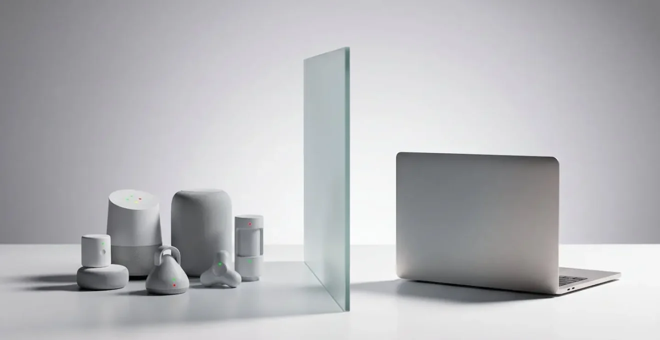 Architecture de réseau domestique segmenté avec isolation des appareils connectés vulnérables